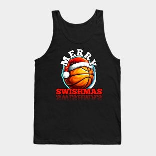 Merry Swishmas Basketball Christmas Tank Top